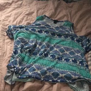 1X off shoulder shirt